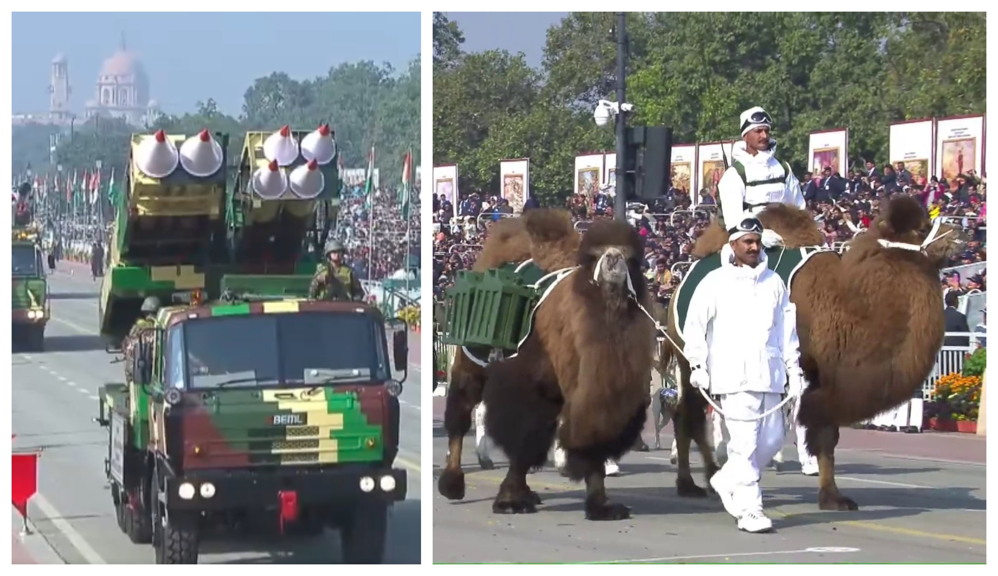 Suryastra rocket launcher system, Bhairav Battalion, Bactrian camels among many firsts at today's R-Day parade