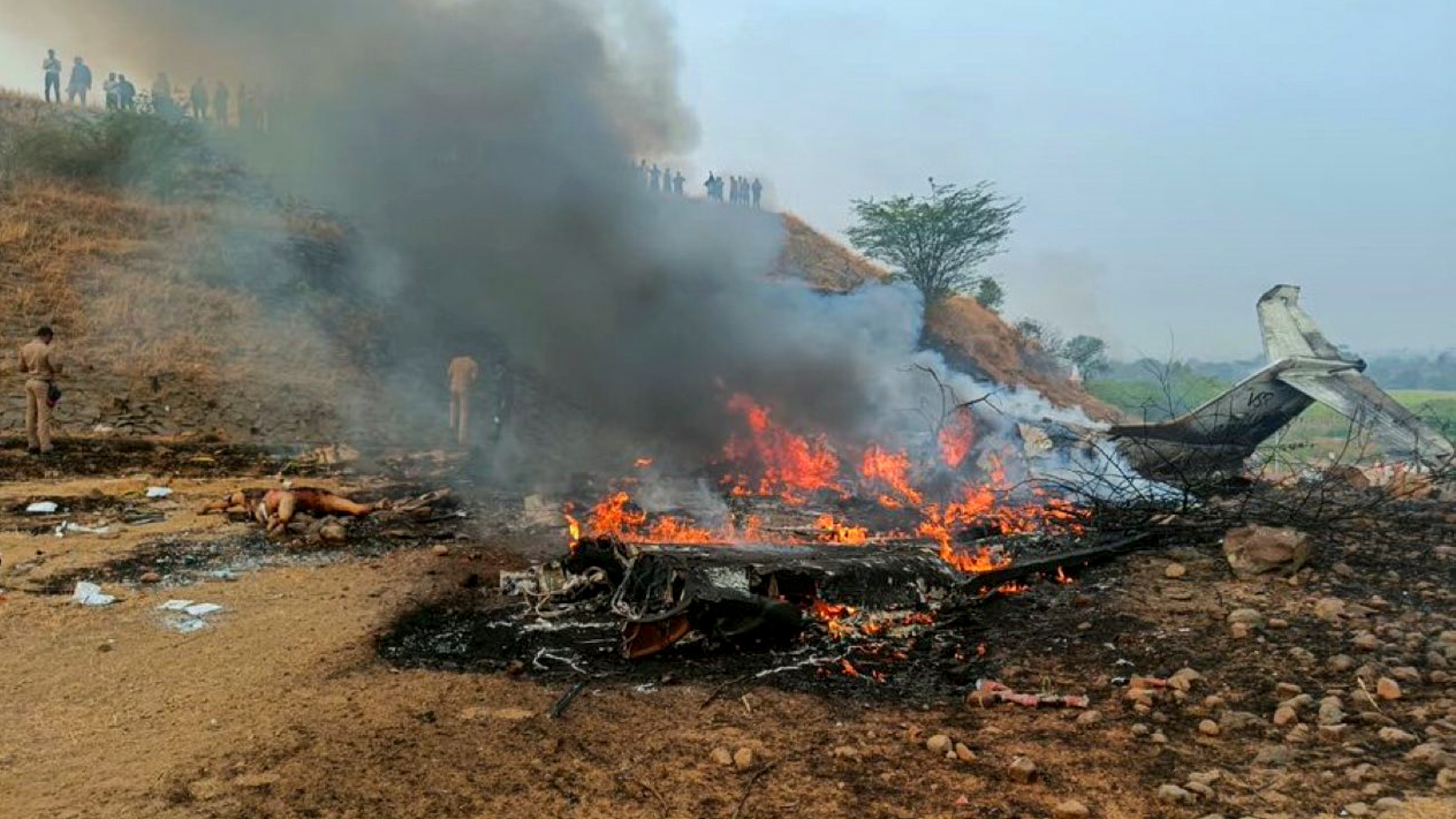 In Pics | Baramati plane crash that killed Maharashtra Deputy CM Ajit Pawar and four others
