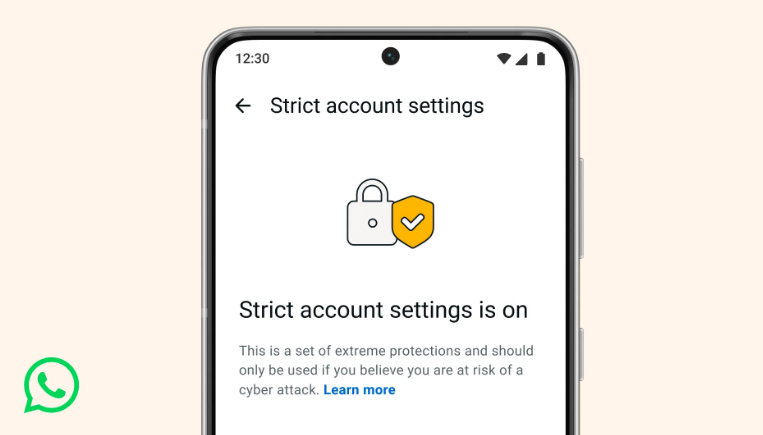 Strict account settings feature.