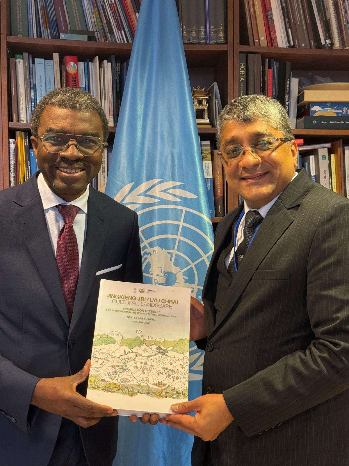 A dossier with the proposal for the coveted tag was submitted to Lazare Assomo Elounfor, the director of UNESCO's World Heritage Centre on Wednesday (January 28) by Vishal V. Sharma, the ambassador/permanent representative of India to UNESCO. 
