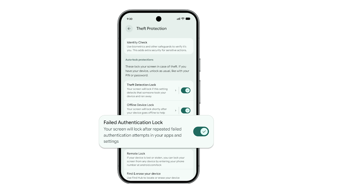 Anti-theft feature for Android phones.