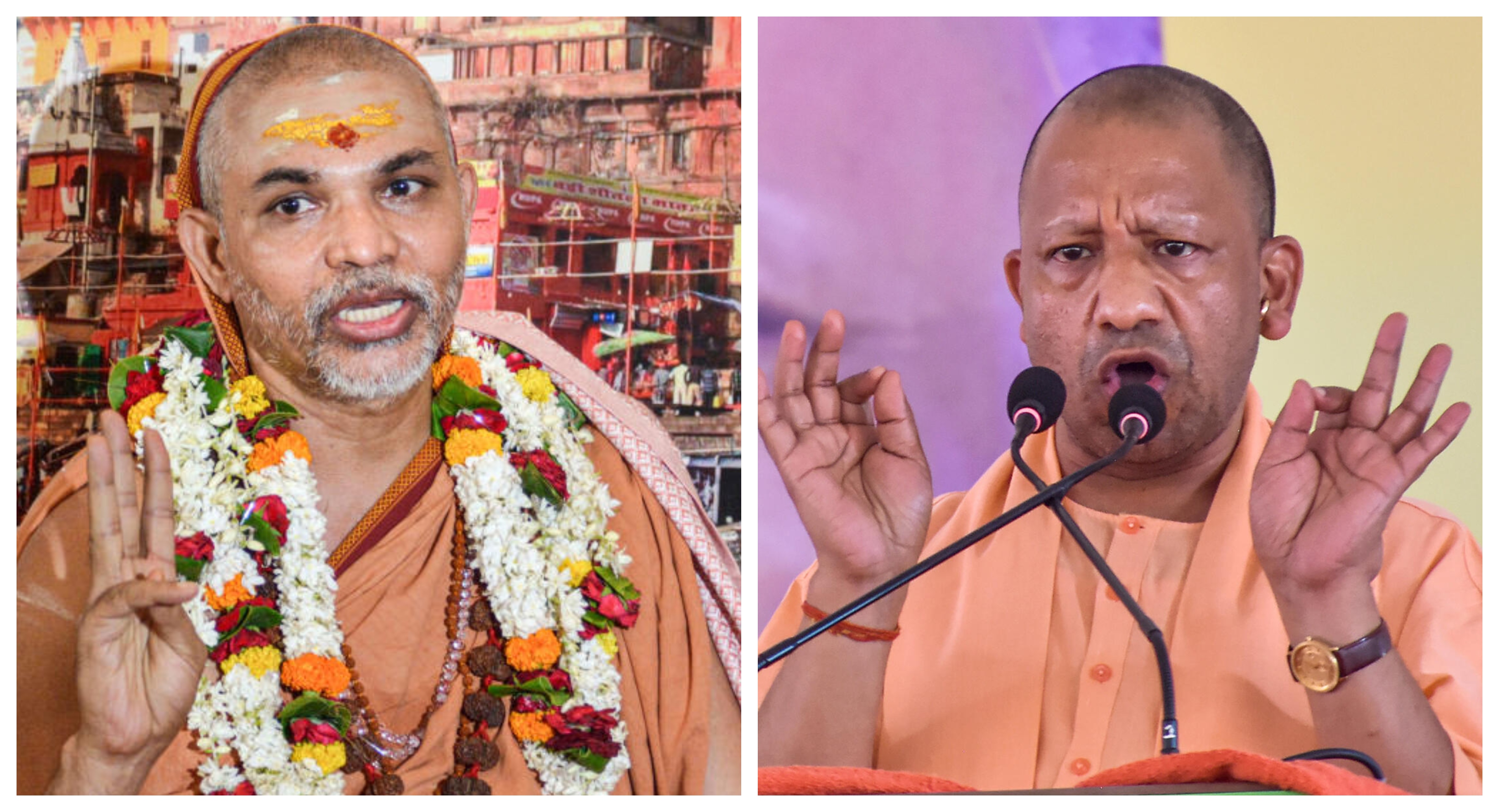 'Ban beef export in 40 days': 
Avimukteshwaranand asks Uttar Pradesh CM Yogi Adityanath to ‘prove’ he is Hindu
