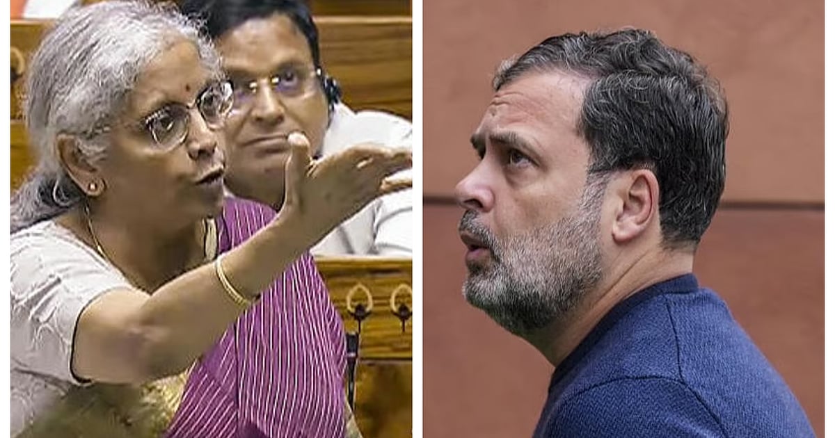 Finanzministerin Nirmala Sitharaman fordert Rahul Gandhi auf ...