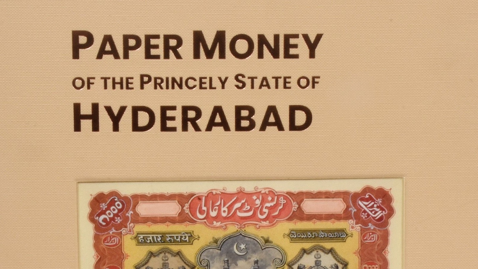 New book on paper currency of the princely state of Hyderabad