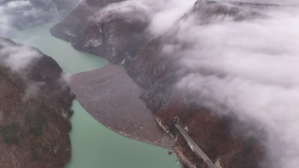 A drone view shows tonnes of waste, including plastic bottles, used tires and various non-organic waste, floating on the Drina river, creating a floating rubbish dump, in Visegrad, Bosnia and Herzegovina, February 6, 2026.