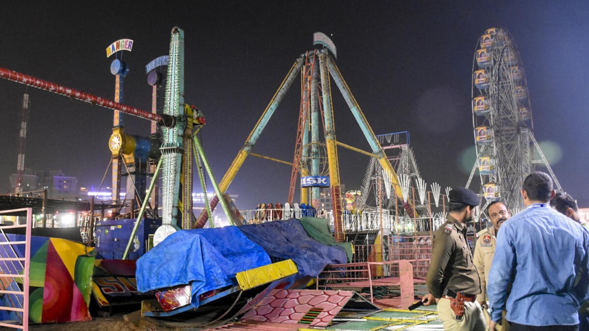 Surajkund swing collapse: Police arrest ride operator, staff; Haryana CM calls for strict adherence to safety norms