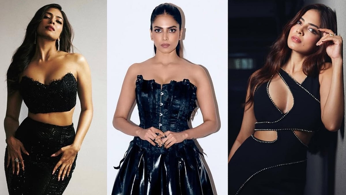 Malavika Mohanan's Black Fashion Evolution: From Leather to Latex Ensembles