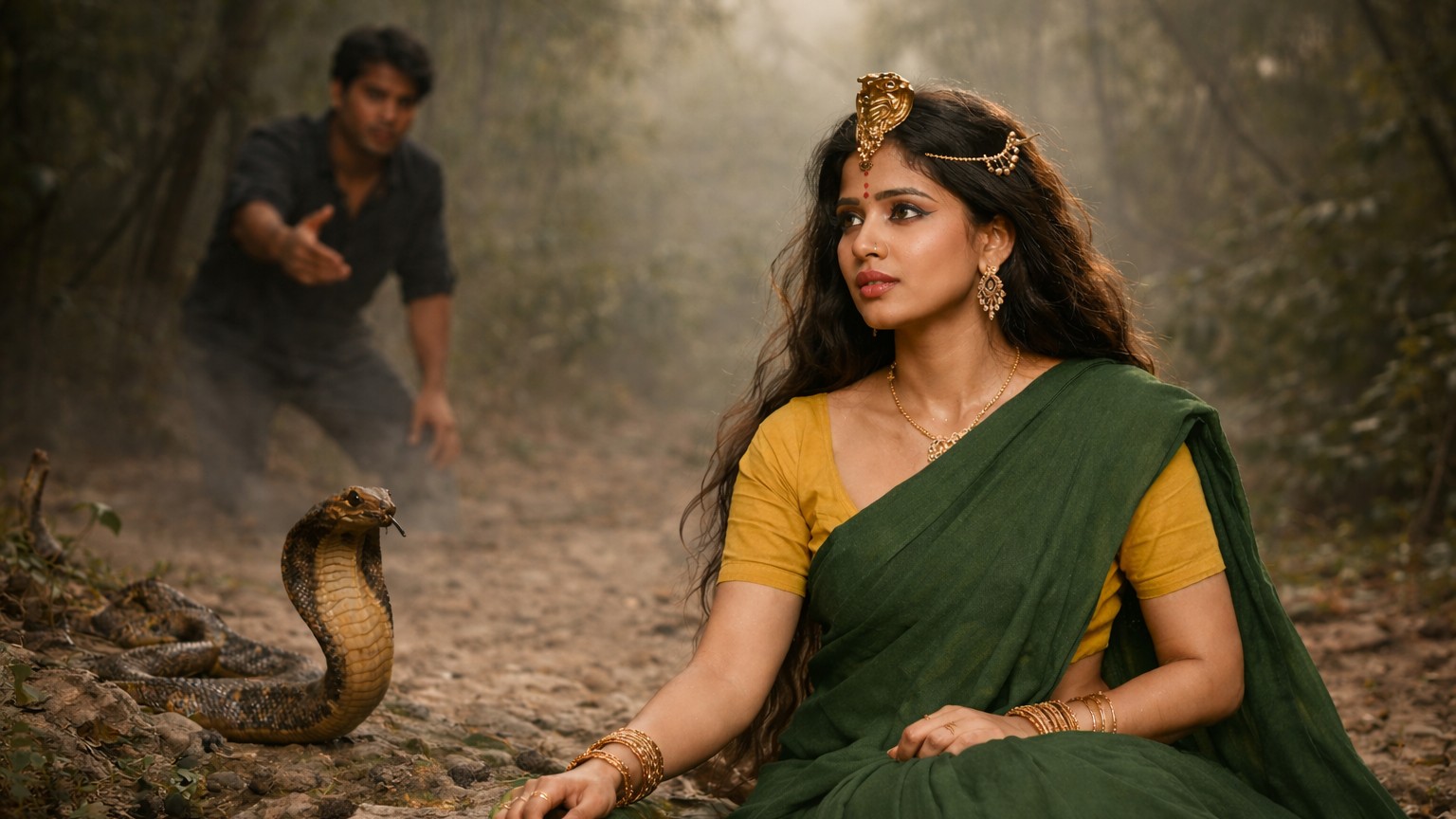 UP woman dramatically poses as 'ichchadhari nagin' to elope with lover, leaves snake's slough and bangle pieces behind