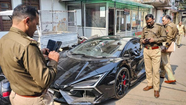 Kanpur Lamborghini crash | New video shows tobacco baron's son Shivam Mishra behind luxury car's wheel