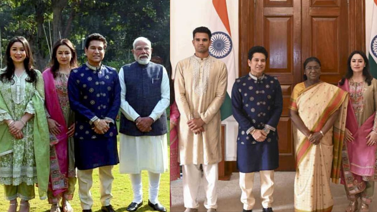 Sachin Tendulkar Meets PM Modi, President Murmu in Delhi for Son Arjun's Wedding Invites