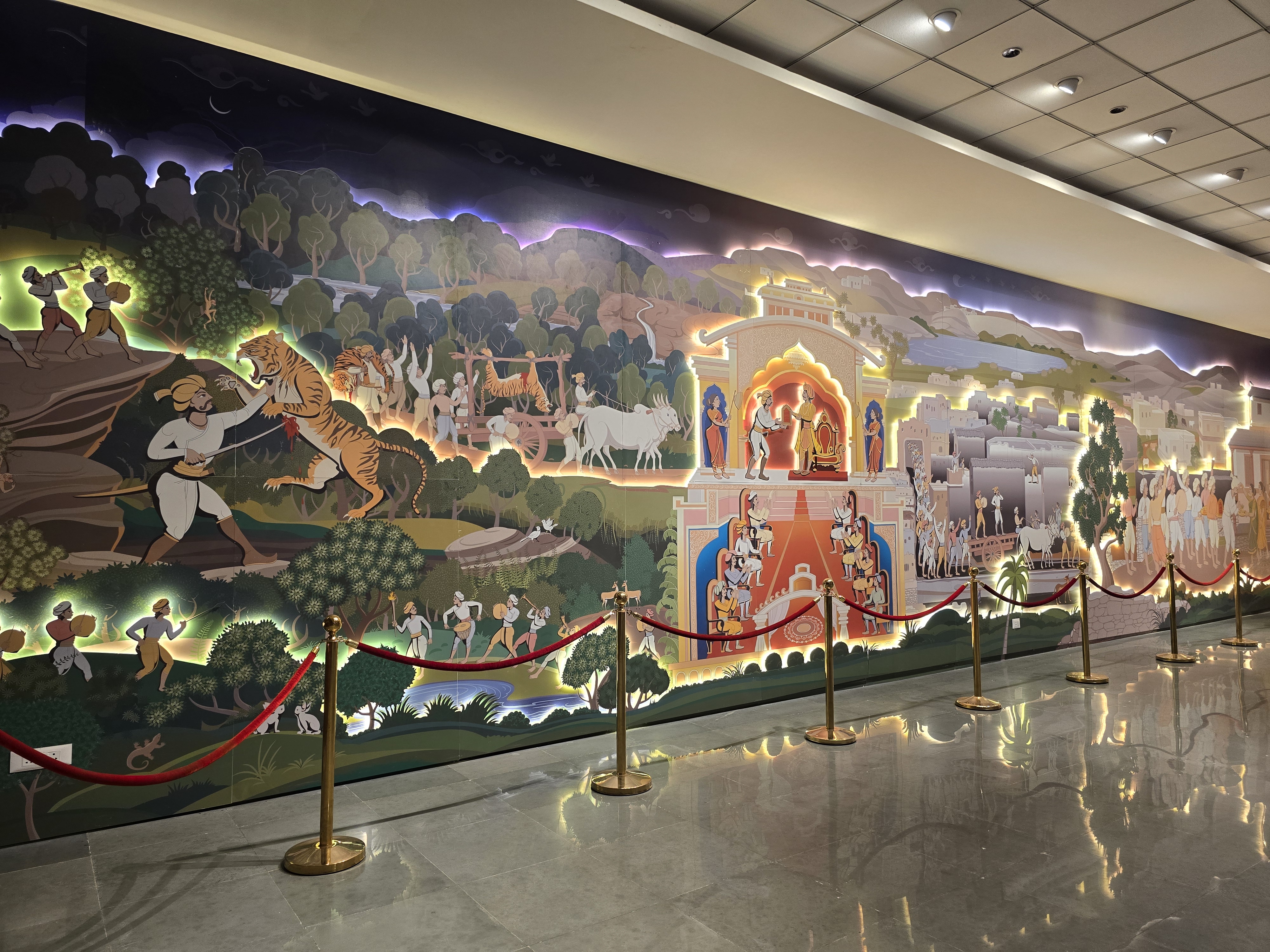 A portrayal of the events of Sangolli Rayanna’s revolutionary struggle at Veerabhoomi. DH Photo/Eknath Agasimani