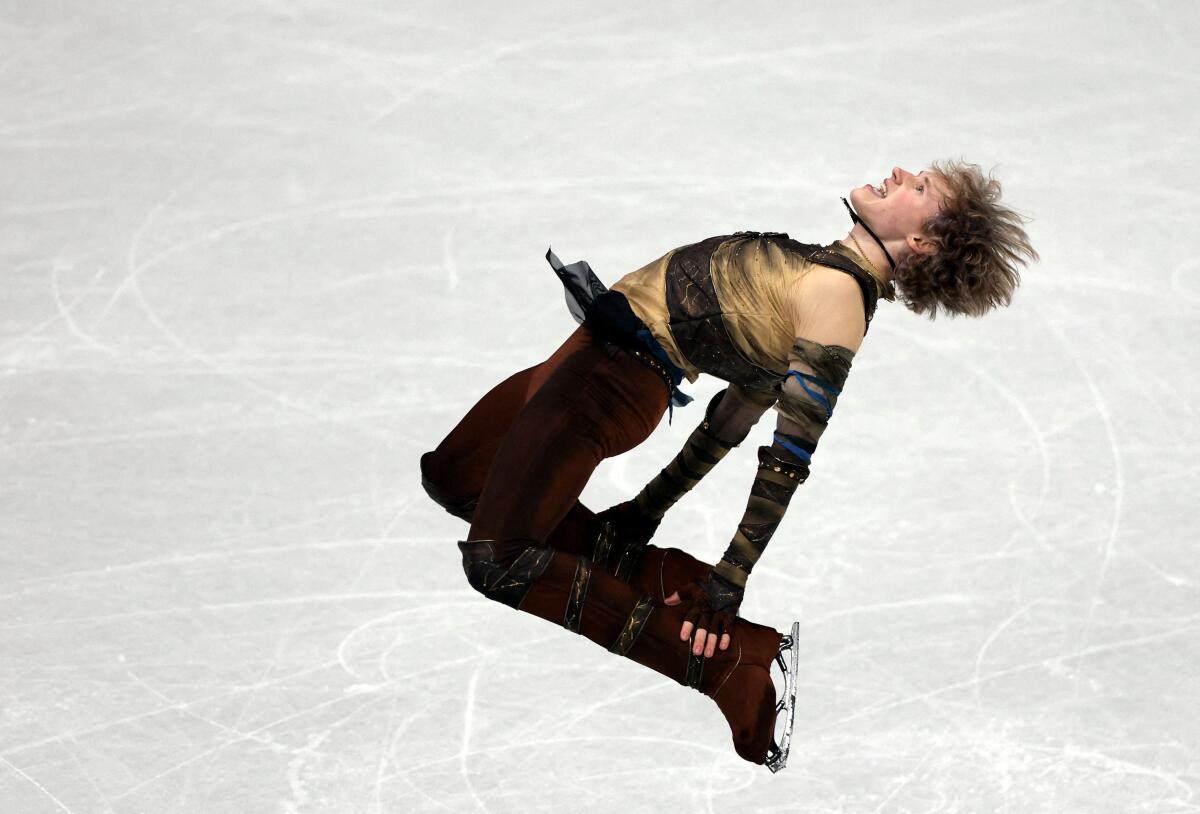 Ilia Malinin of United States performs during the Short Program