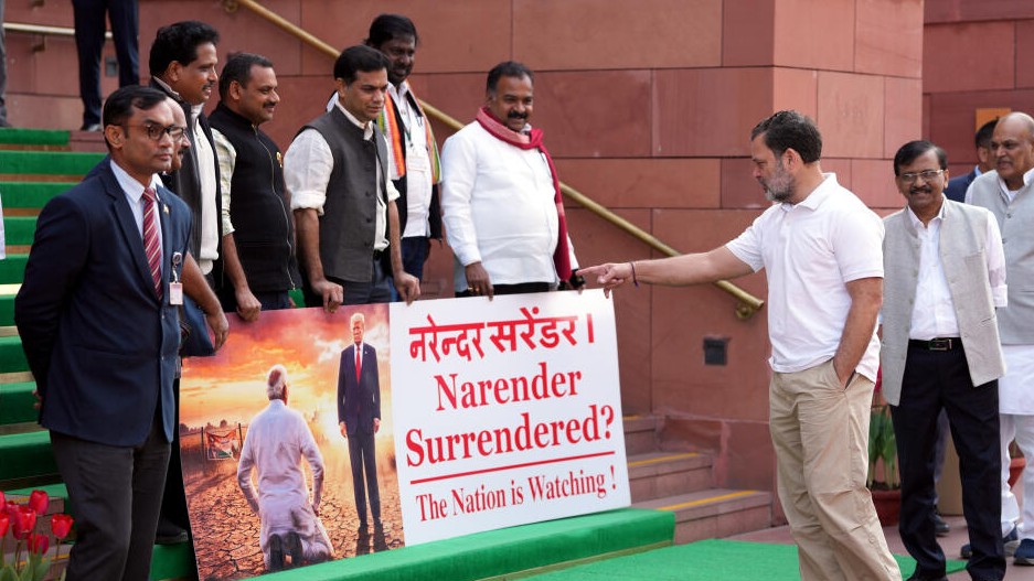 Rahul Gandhi calls India-US trade deal a ‘wholesale surrender’ in Lok Sabha