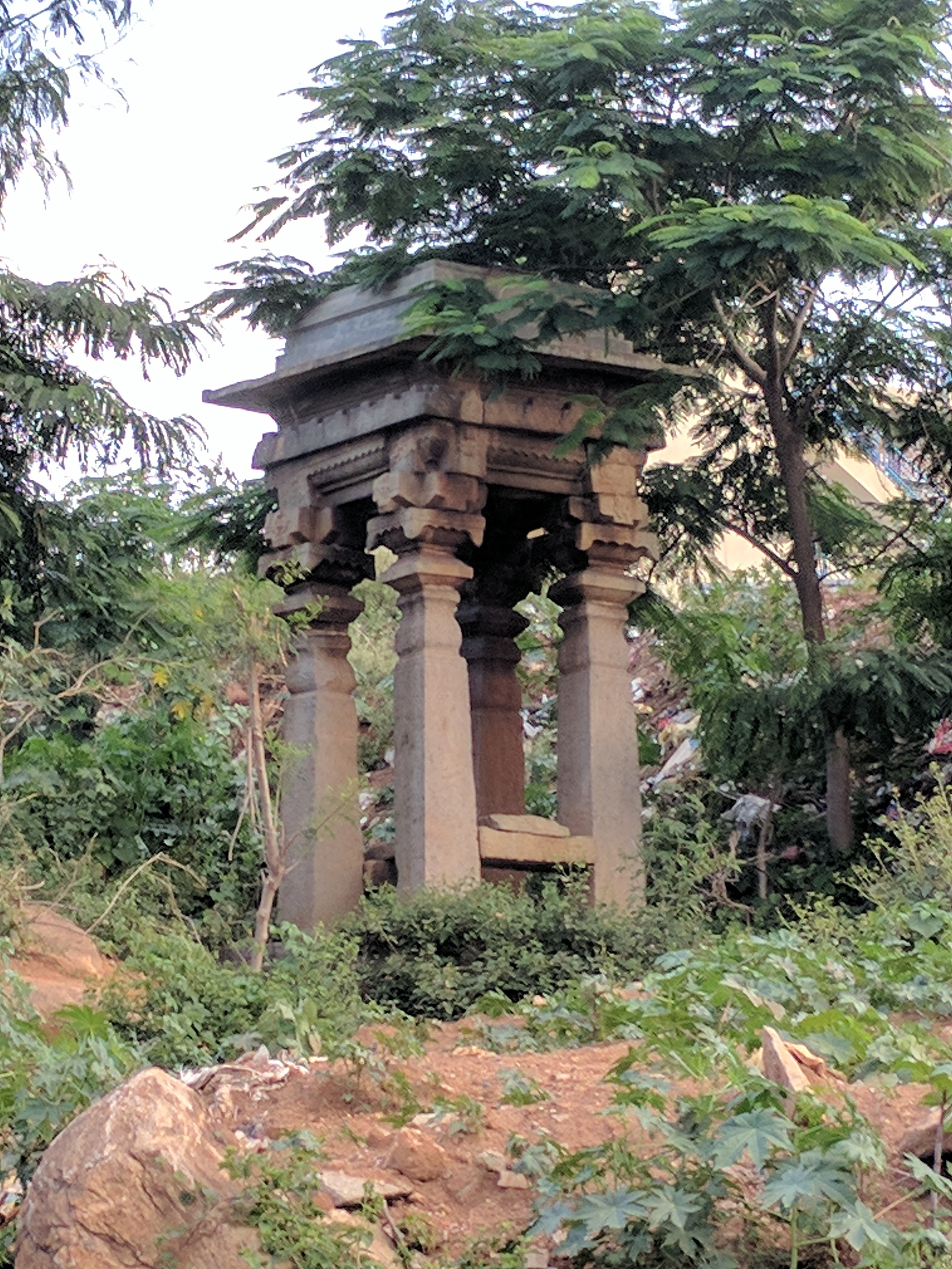 The sluice gate of Kempambudhi Kere. 