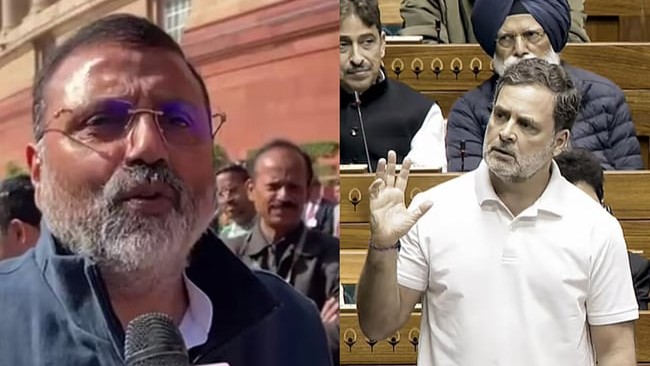 'He colludes with anti-India forces': BJP MP Nishikant Dubey submits notice to move motion against Rahul Gandhi to cancel his membership