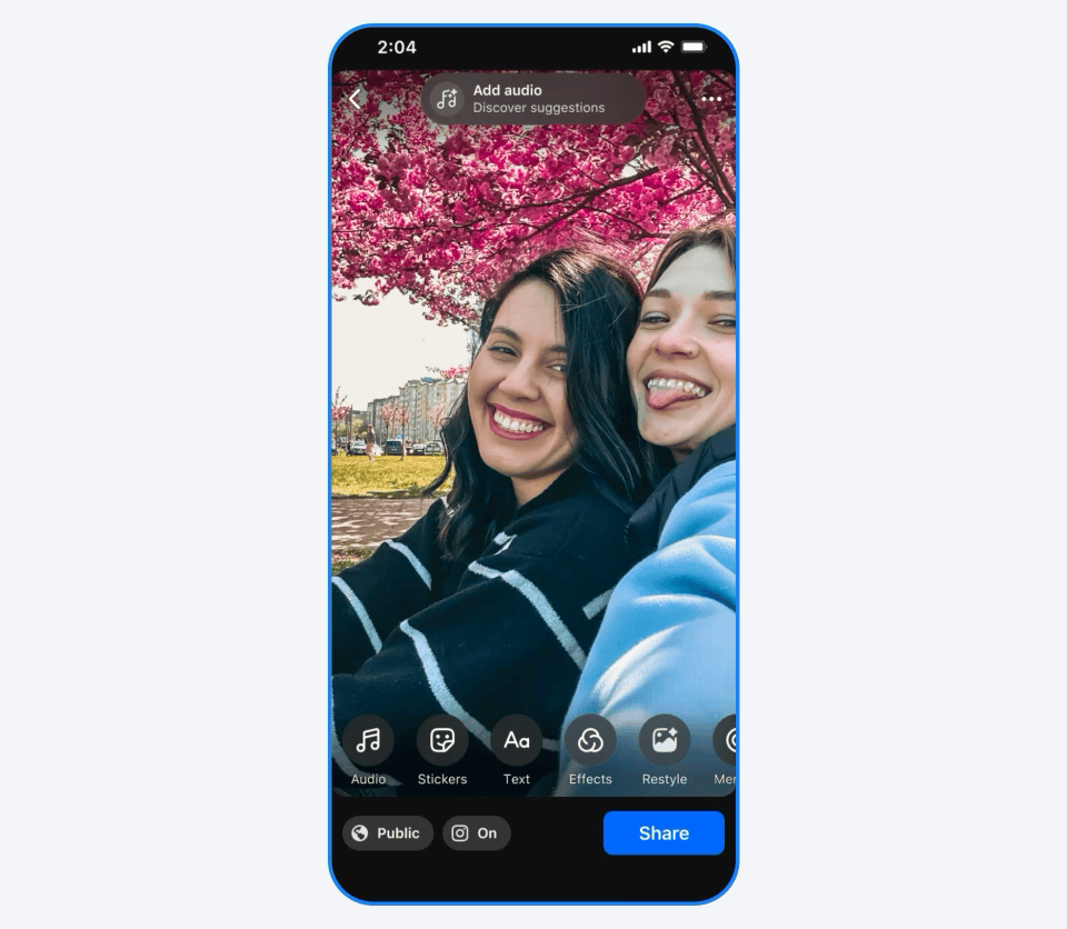 New Restyle feature introduced in Facebook.