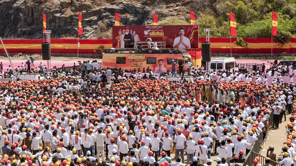 Man collapses at Vijay's TVK rally in Tamil Nadu, dies on way to hospital