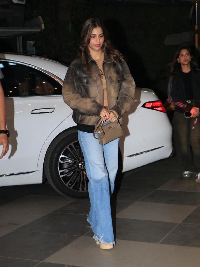Suhana Khan arrives for the special screening of Tu Yaa Main in Mumbai.