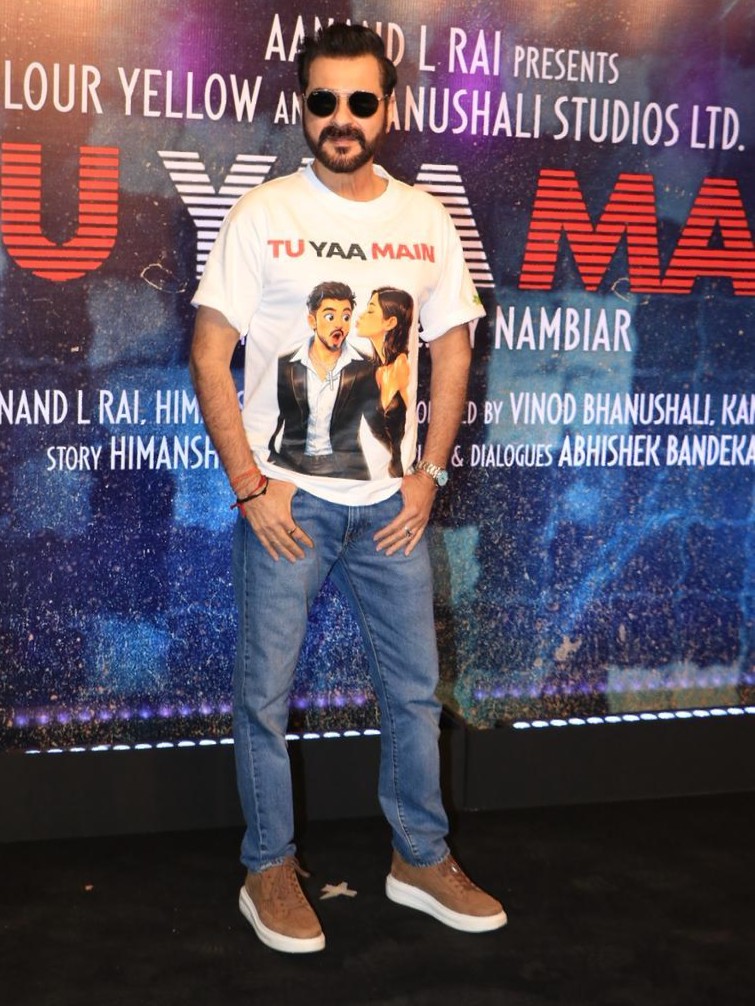 Sanjay Kapoor arrives for the special screening of Tu Yaa Main in Mumbai.