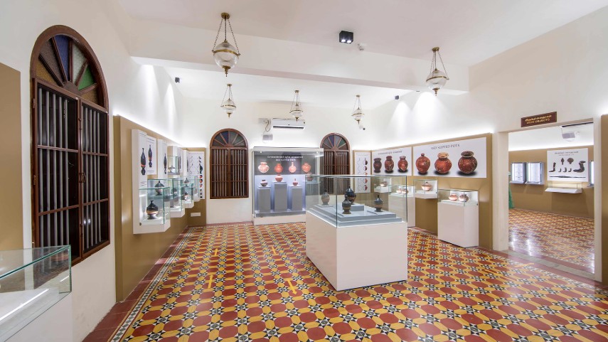 Interior of Keeladi museum. 