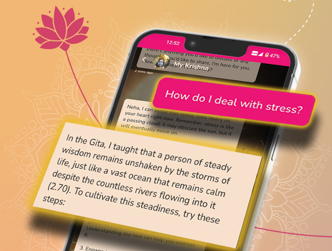 My Krishna Chat AI bot.