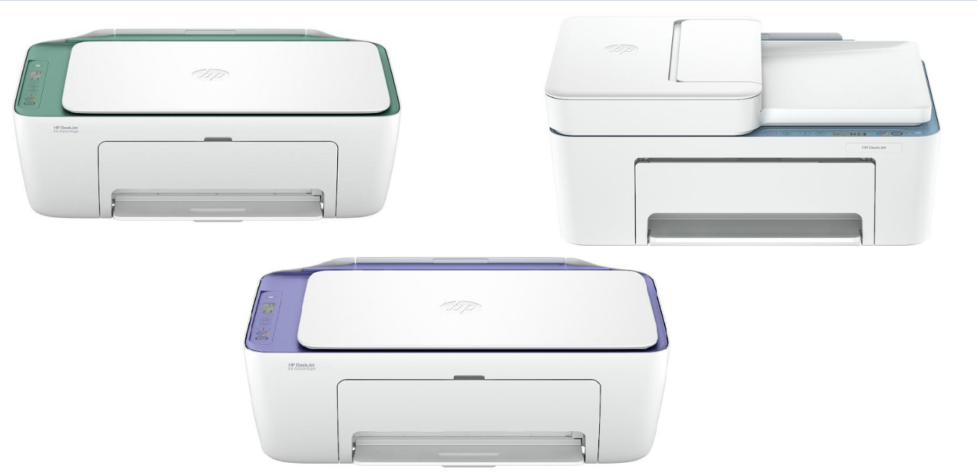 HP DeskJet Ink Advantage 2989 (left) HP DeskJet Ink Advantage 4388 (top right) HP Deskjet Ink Advantage 2986 (bottom).