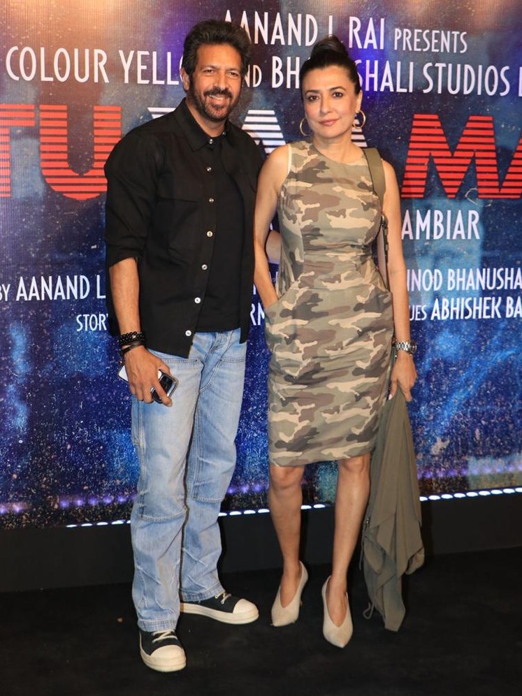 Filmmaker Kabir Khan arrived hand-in-hand with his wife, Mini Mathur.
