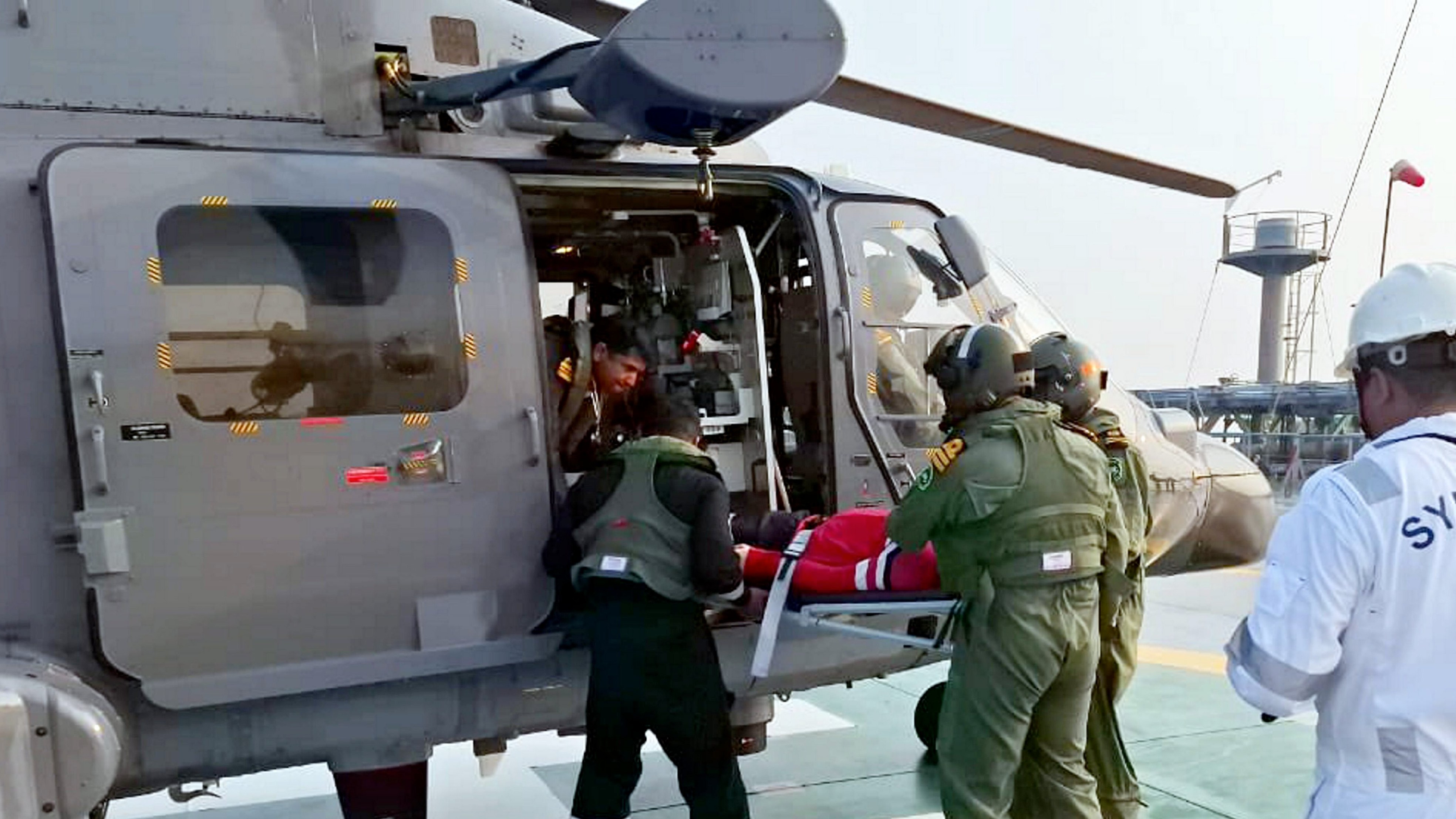 Indian Navy airlifts Japanese sailor in medical emergency
