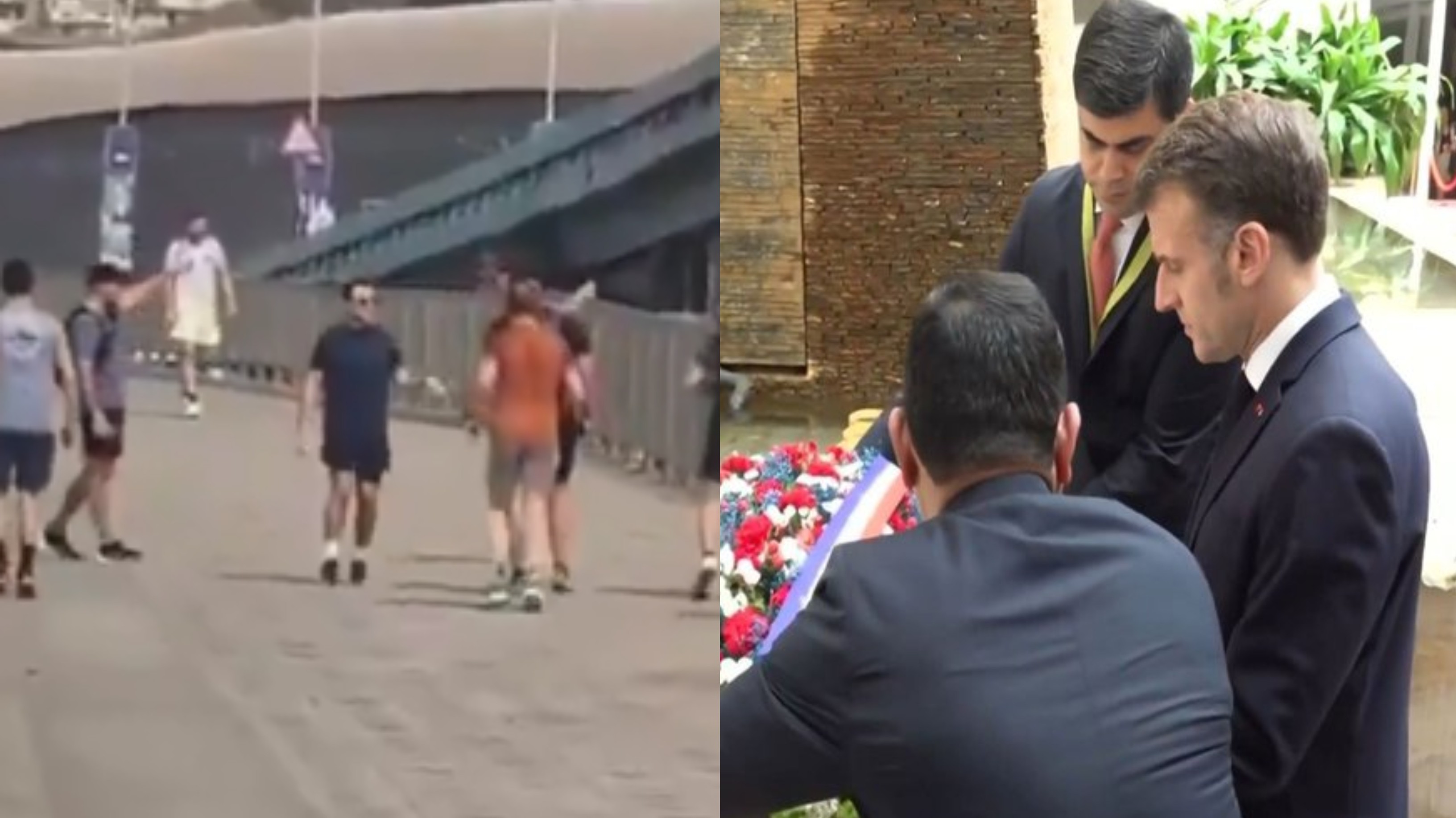 French President Macron jogs at Mumbai's Marine Drive, pays homage to 26/11 attack victims