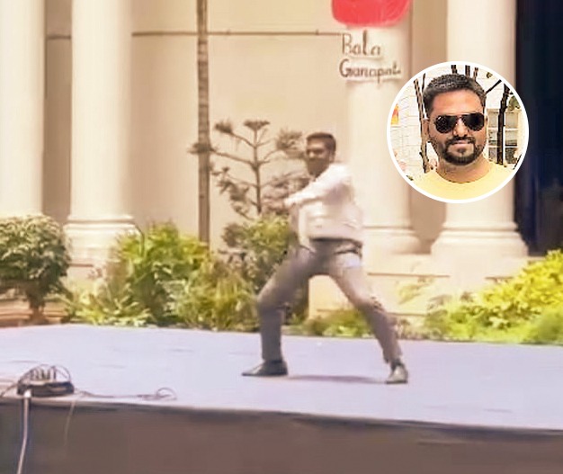 Pushparaj H often dances to popular numbers by Prabhu Deva and Michael Jackson. 