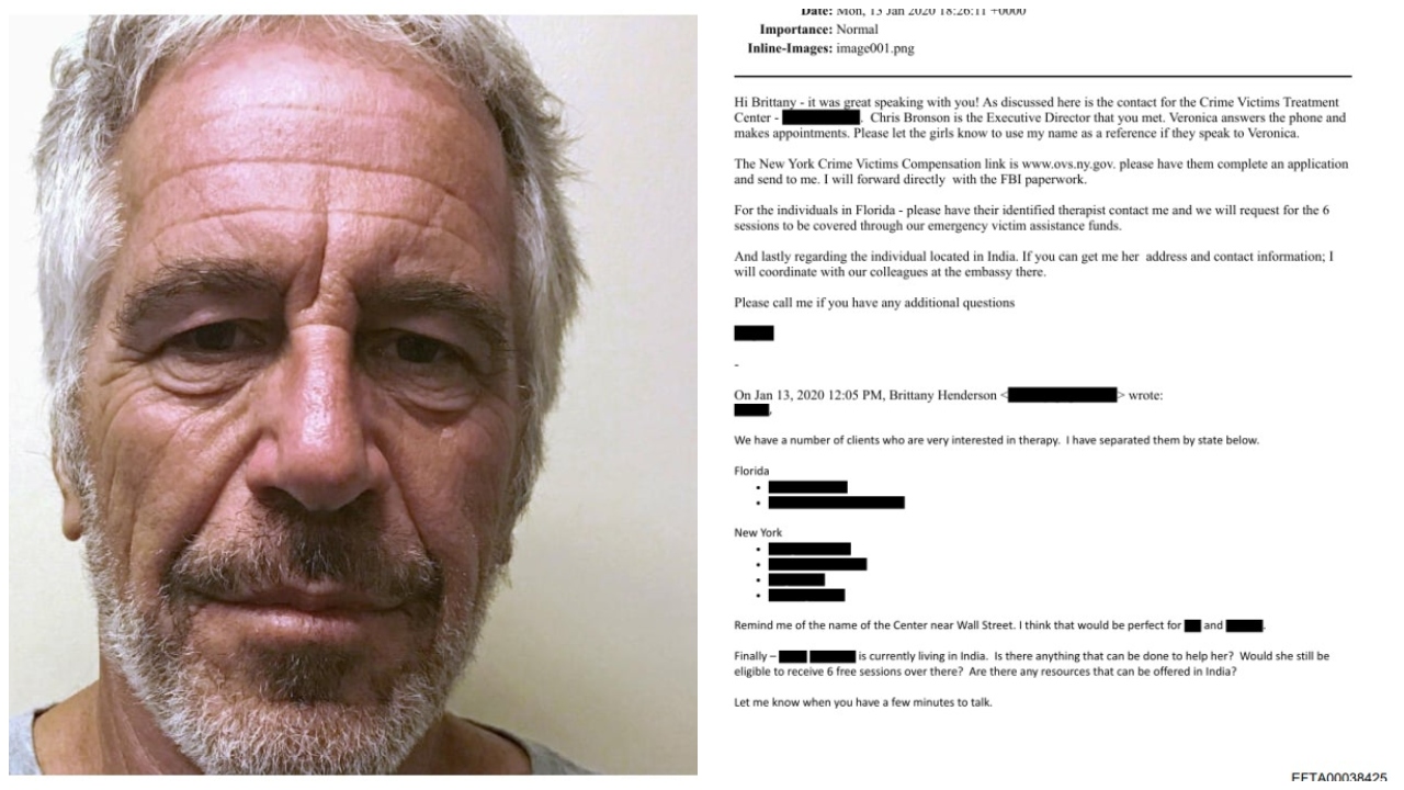 Indian woman among Jeffery Epstein's victims? Newest tranche of files shows US authorities trying to contact her