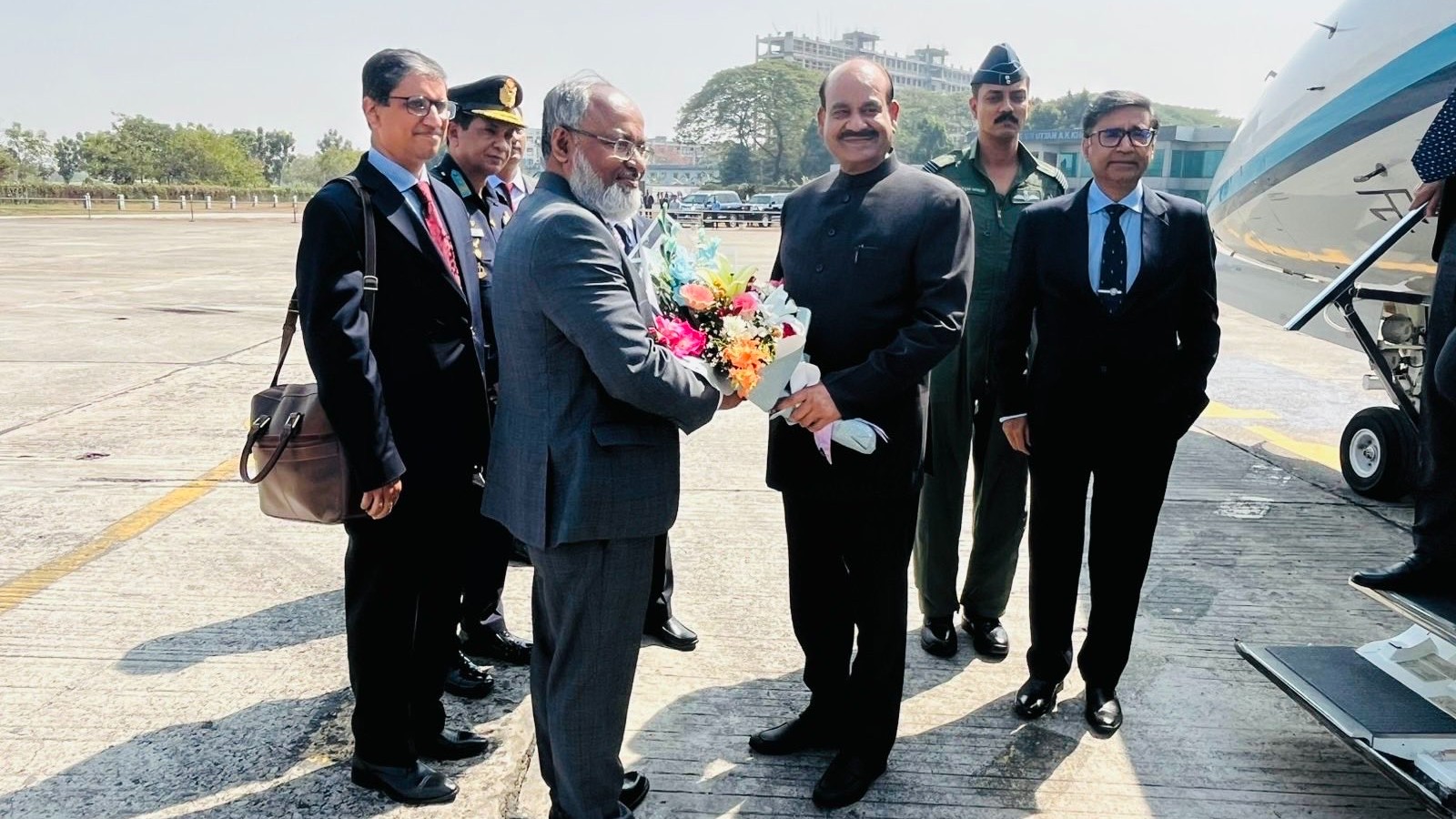 Om Birla reaches Dhaka for swearing-in of Tarique Rehman govt in Bangladesh