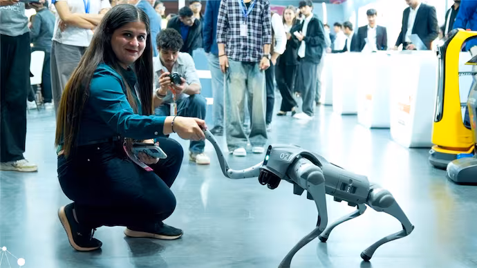 Galgotias University's 'Orion robot' showcased at Delhi AI Impact Summit is a Chinese-made robodog available online