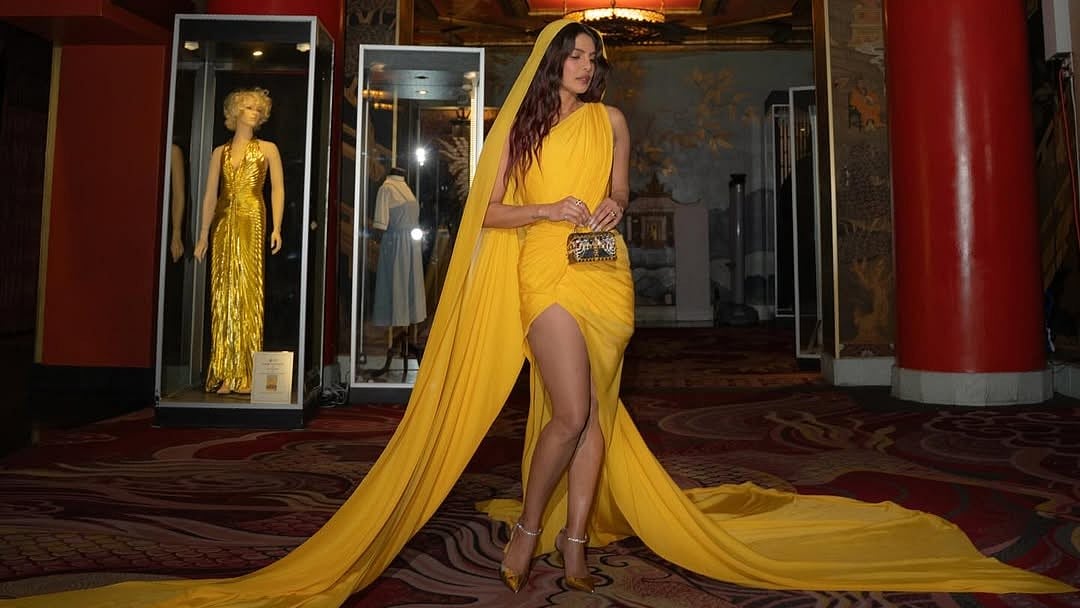 Priyanka Chopra Stuns in Yellow Gown at The Bluff Afterparty, Photos Go Viral