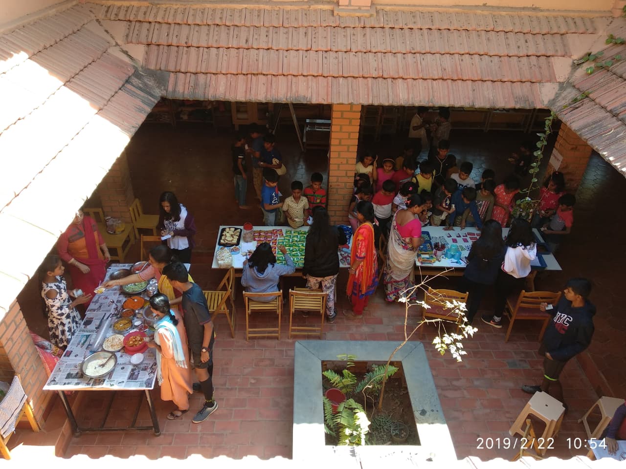 During her school days, the author and other children in her school organised and ran a flea market of handmade products.
