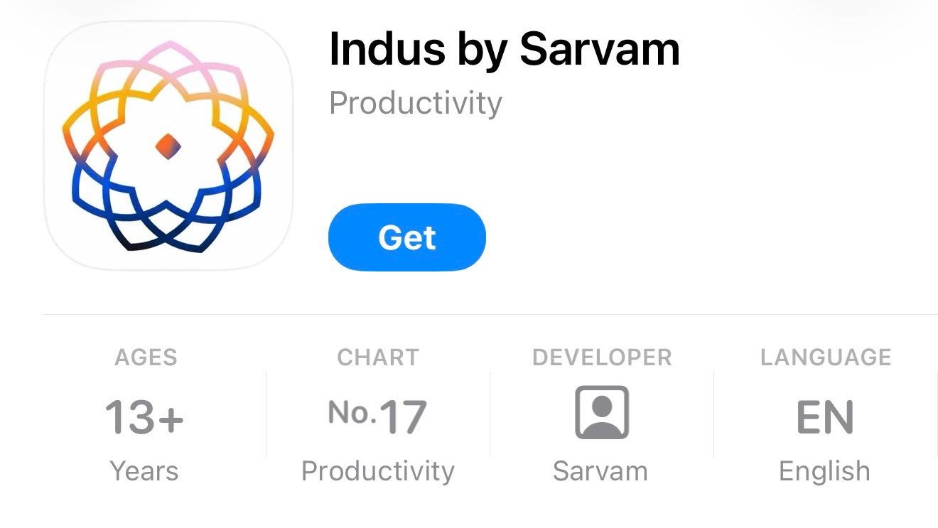Sarvam brings ChatGPT challenger, Indus AI app; available on Google Play, Apple App Store