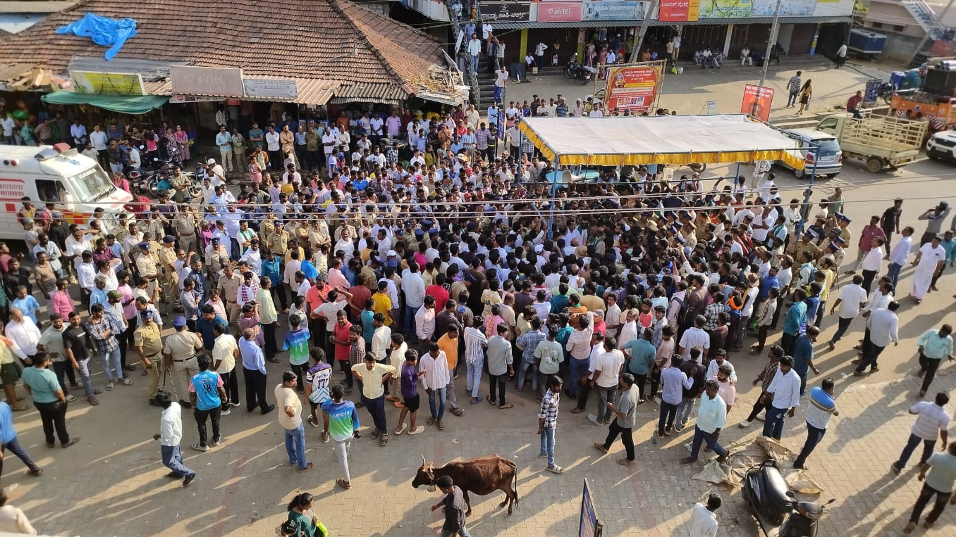 Woman's death in jumbo attack triggers protest in Chikkamagaluru