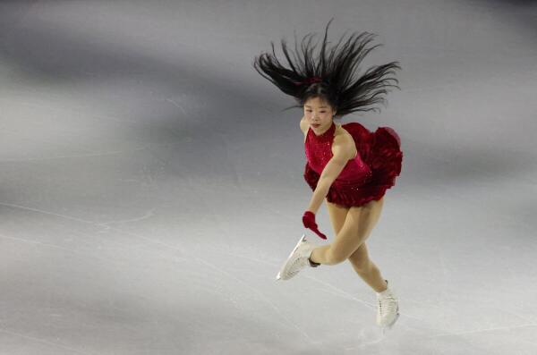 Ami Nakai of Japan performs during the Exhibition Gala.