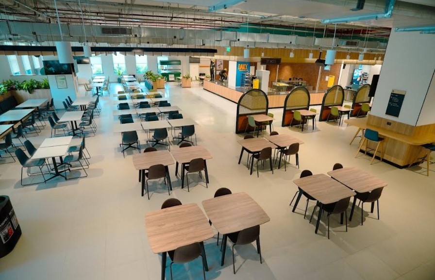 Cafeteria inside the Amazon's office in Bengaluru.