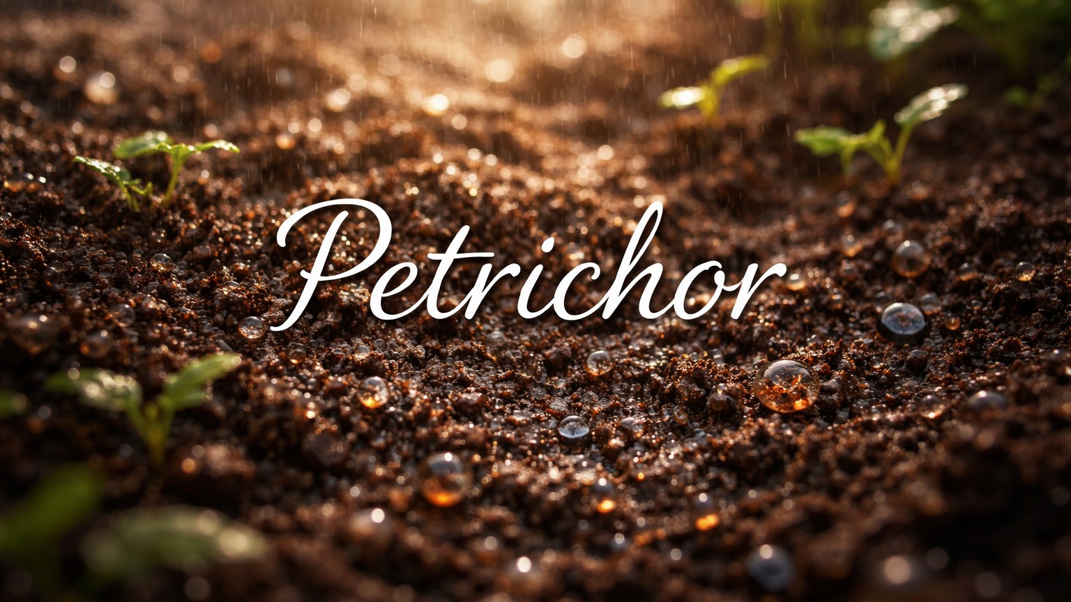 Word of the day: Petrichor - The distinct, earthy scent produced when rain falls on dry soil