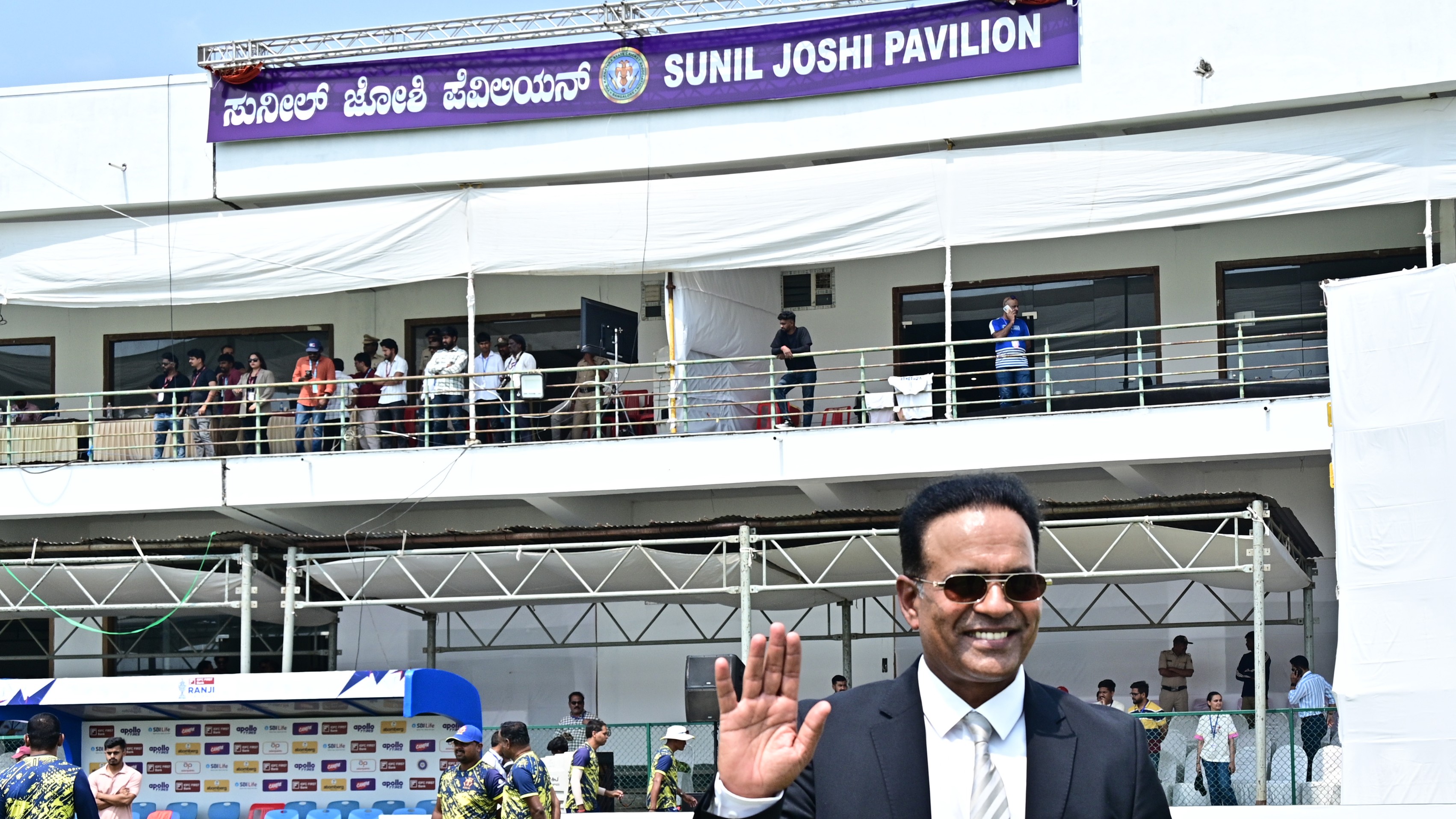 Hubballi stadium's pavilion block named after Sunil Joshi