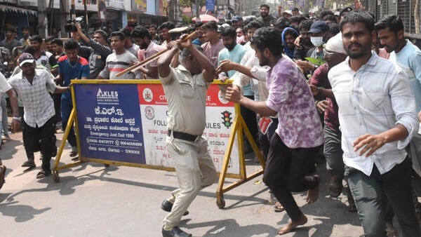 Dharwad govt job aspirants protest: ‘Action against protesters who clashed with cops’