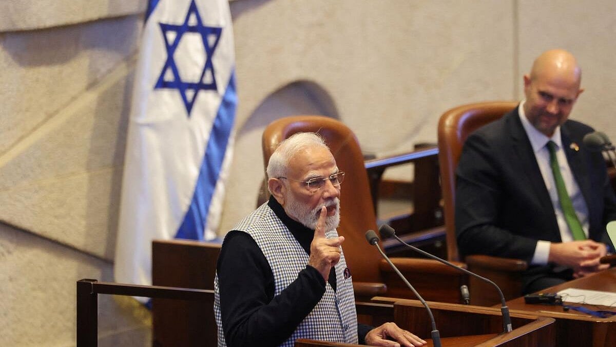 Congress attack: Opposition cites Nehru's 1947 letter to Einstein after PM Modi backs Israel at Knesset, calls Gaza Peace Initiative just and durable, says terror cannot be justified; row over India's West Asia stance intensifies amid political rows.