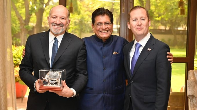 Piyush Goyal meets US Commerce Secretary Howard Lutnick, discusses trade