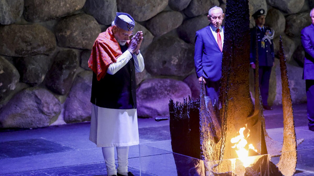 PM Modi visits Yad Vashem memorial in Jerusalem, pays tributes to victims of Holocaust