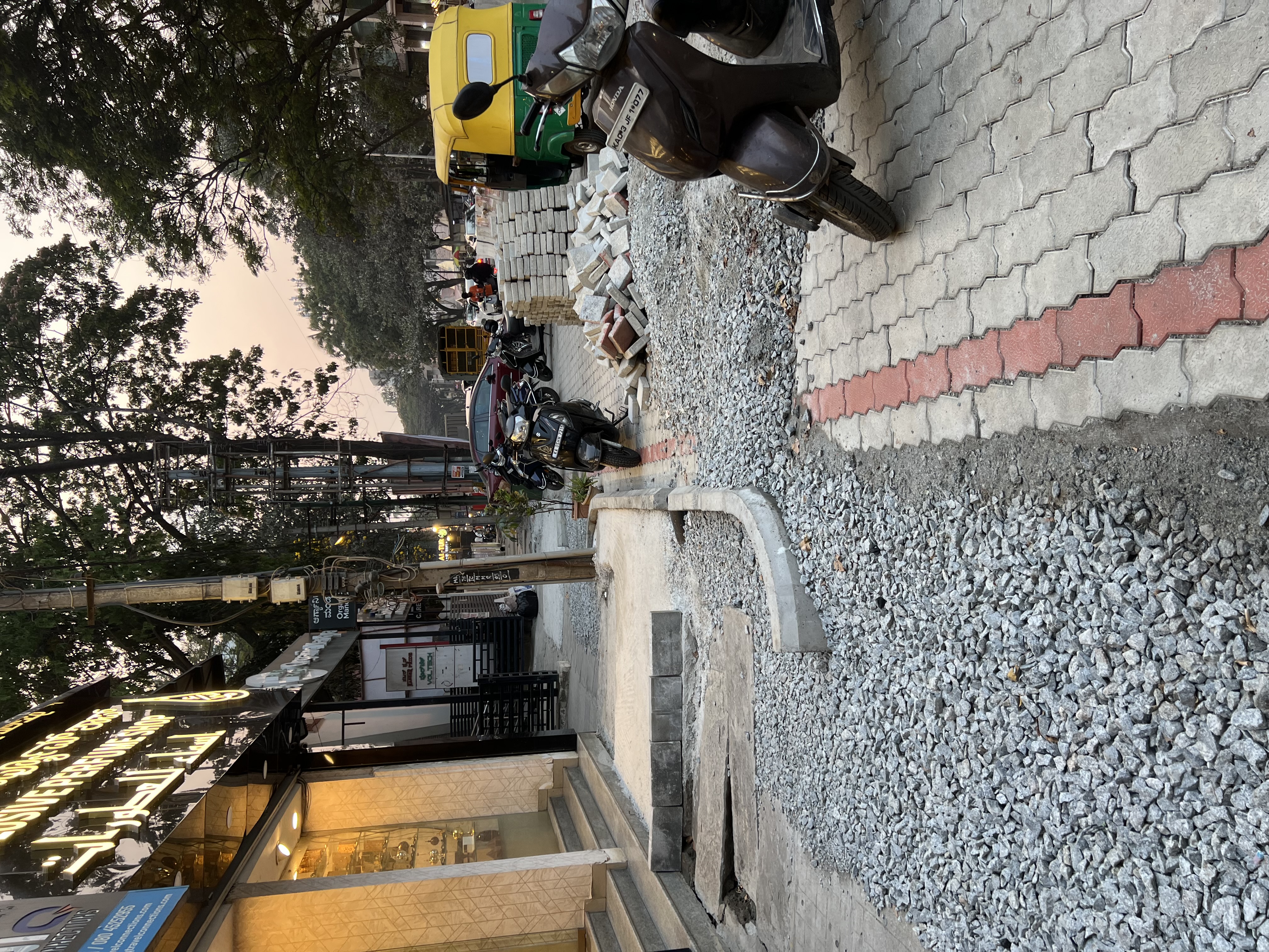 The civic works in the neighbourhood which include white-topping and footpath and underground utility upgrades began over a year ago. 