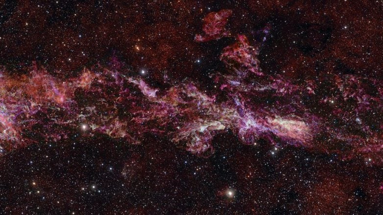 Vast web of cold gas observed at the heart of the Milky Way