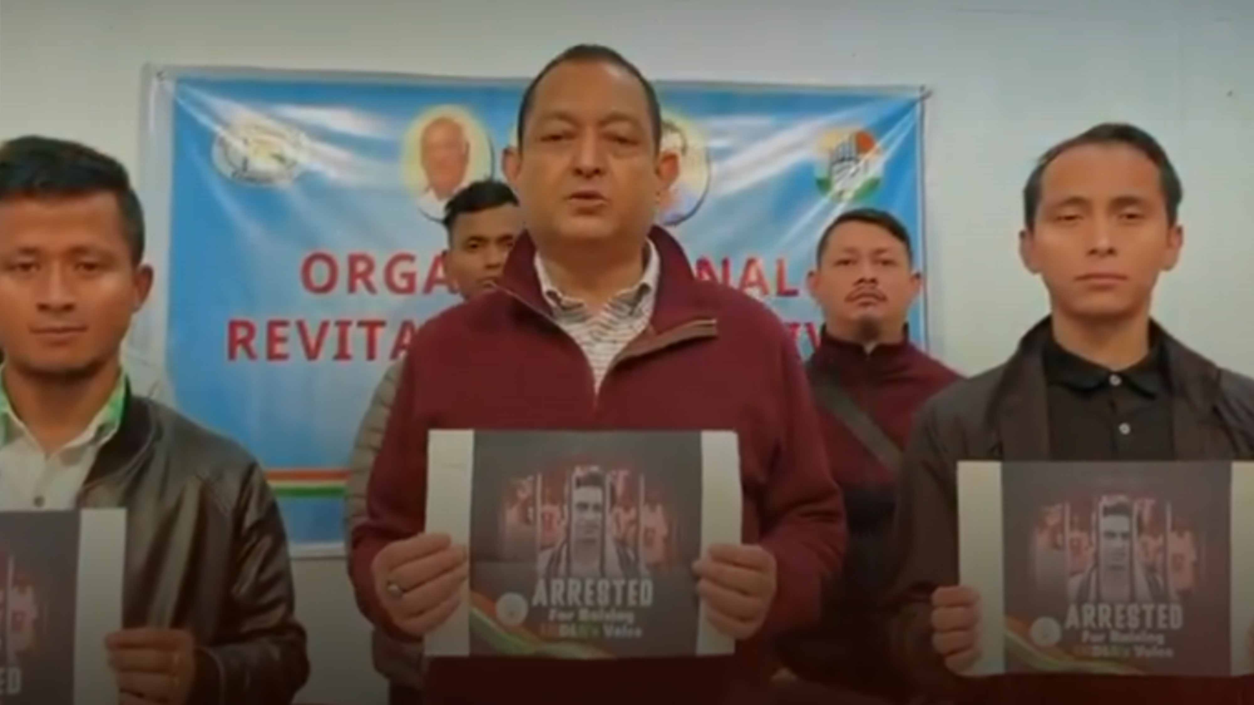 Manipur Youth Congress protests against BJP, demands release of IYC chief Uday Bhanu Chib 