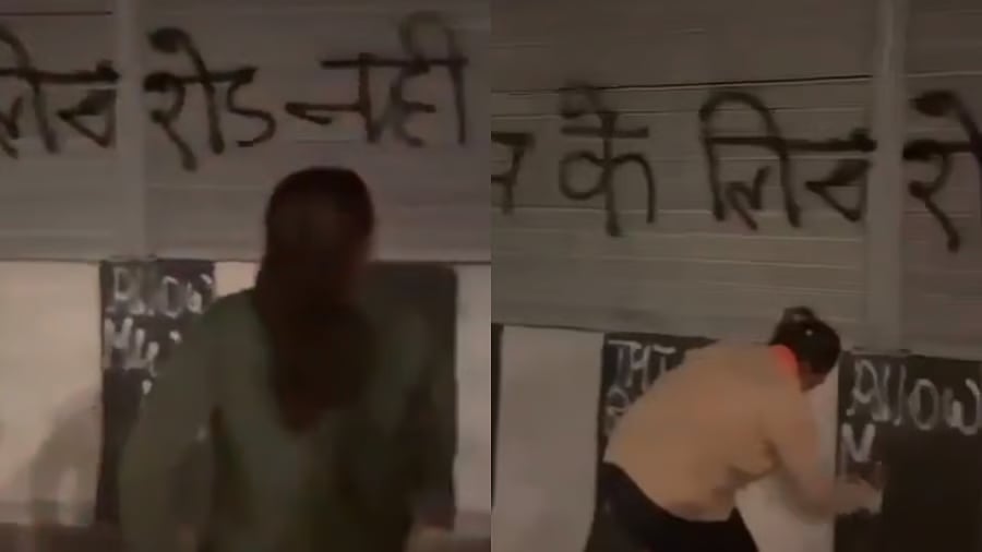 FIR against saffron outfit after ‘Road not for Muslims’ graffiti appears on Uttar Pradesh Highway