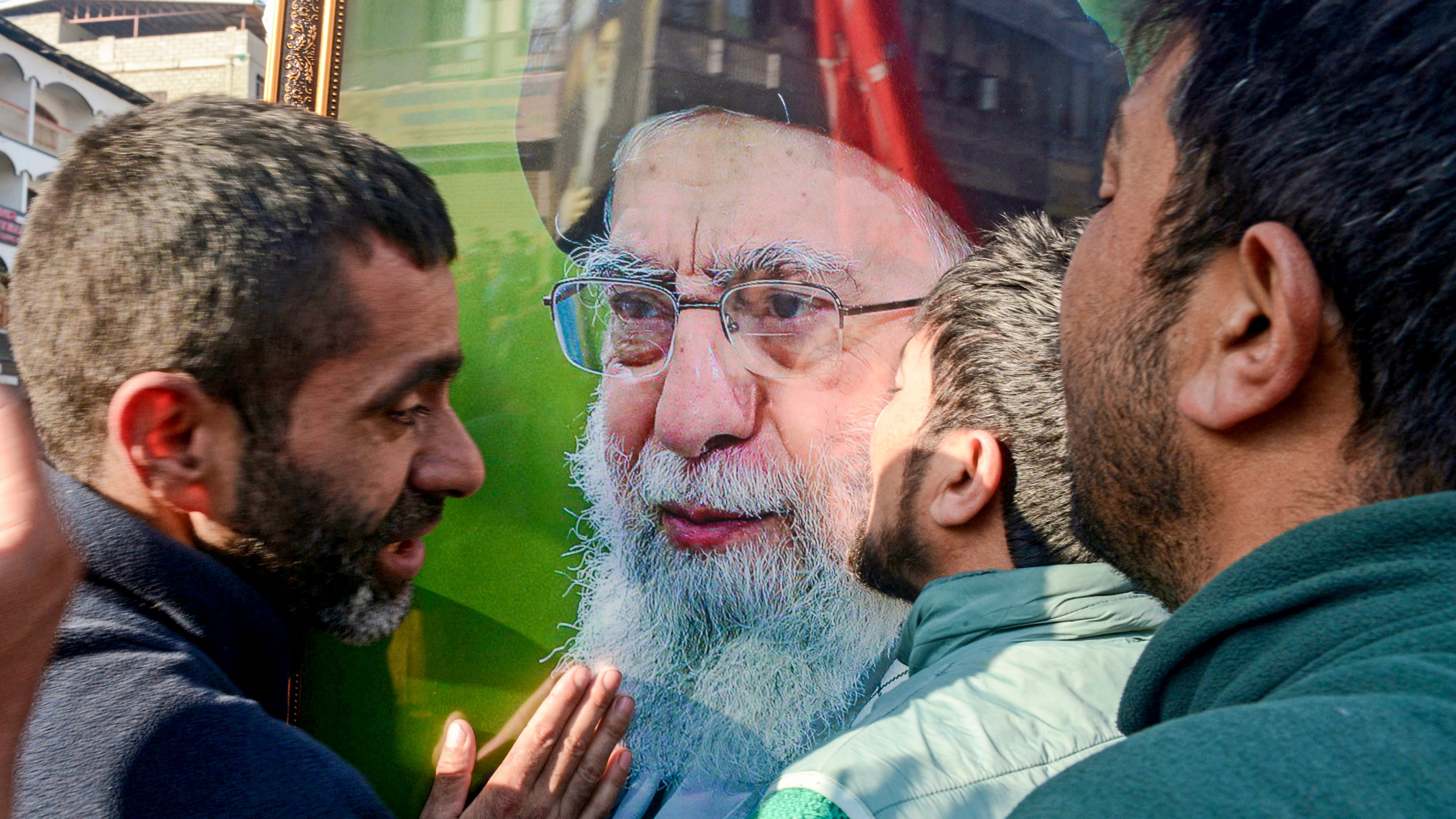 In Pics: Protests and Grief in Srinagar after killing of Iran's Supreme Leader Ayatollah Ali Khamenei